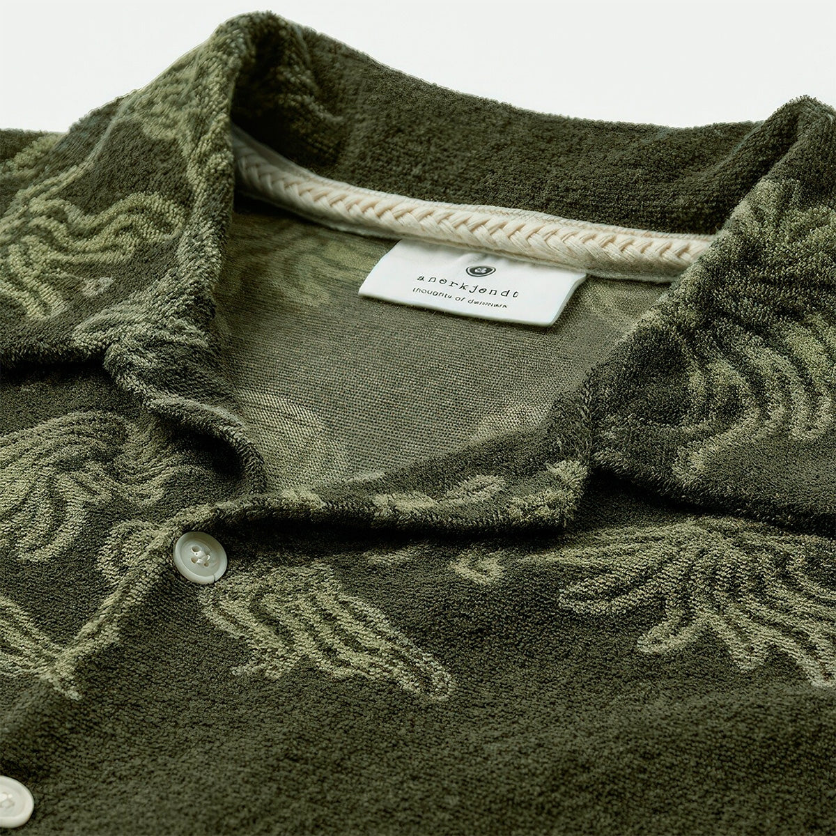 Anerkjendt Akleander Frotte Jac SS Shirt Forest Night