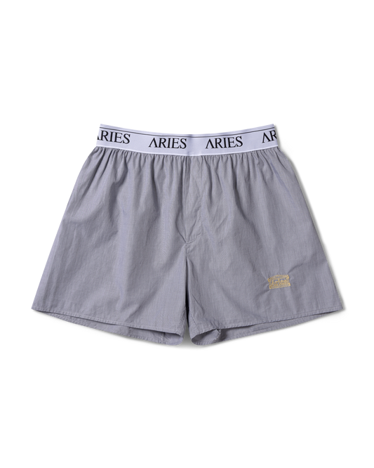 Aries Classic Poplin Temple Boxer Shorts White