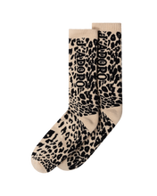Load image into Gallery viewer, Aries J&#39;adoro Aries Leopard Sock Beige

