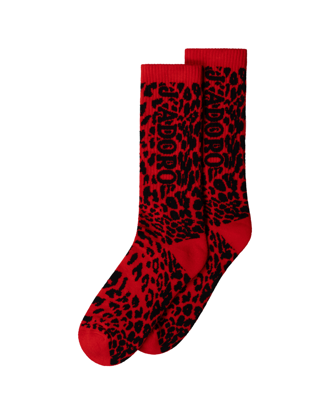 Aries J'adoro Aries Leopard Sock Red