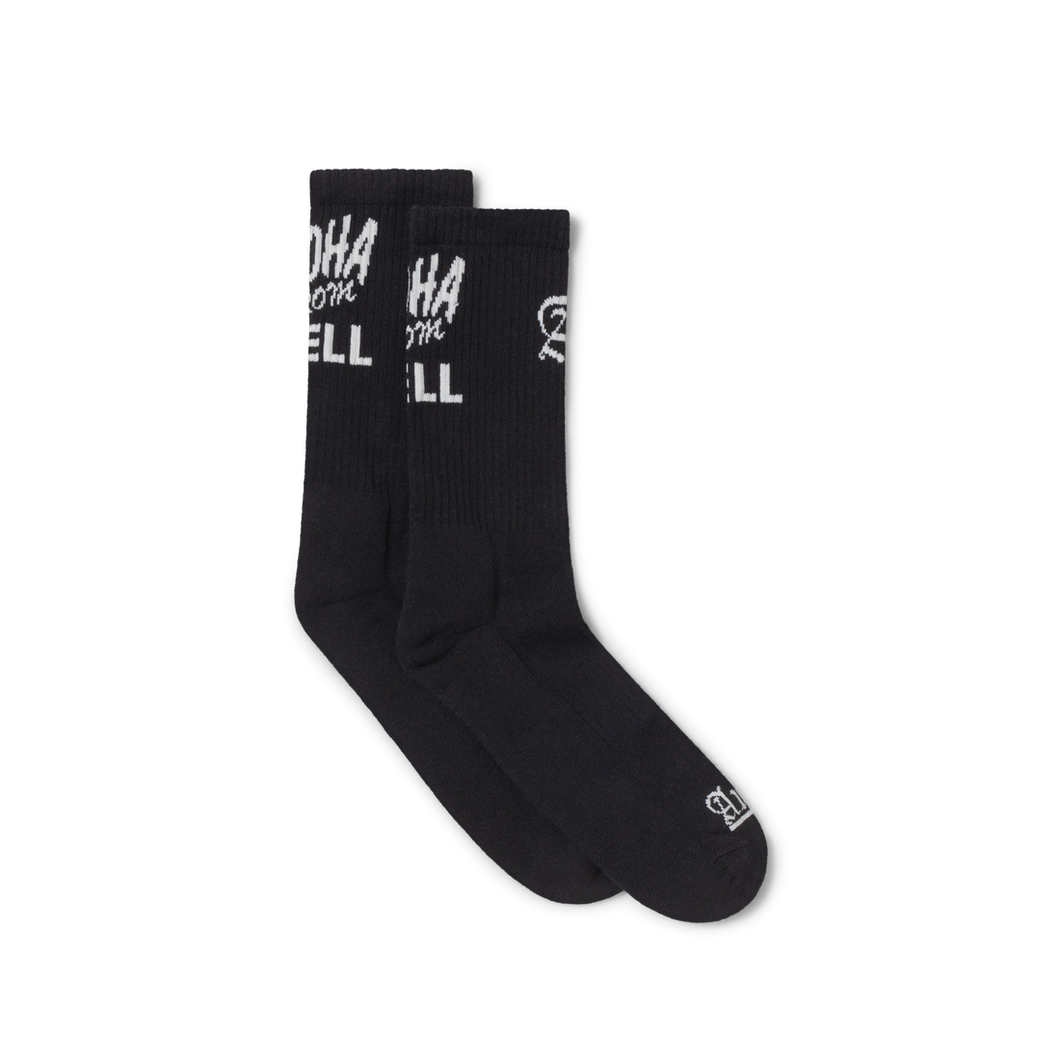 Aries aloha from hell sock Black