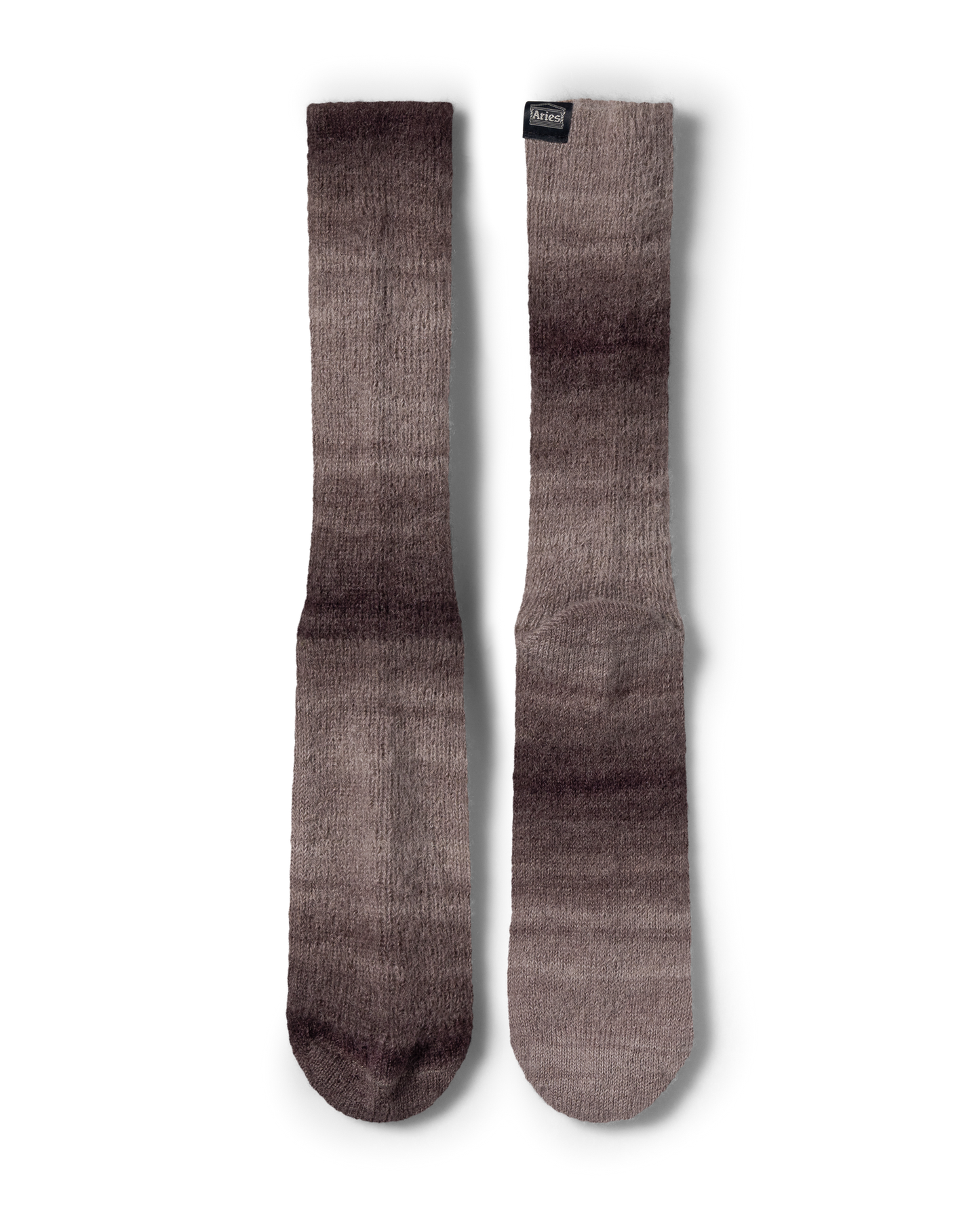 Aries Mohair Aries Wake Sock Brown