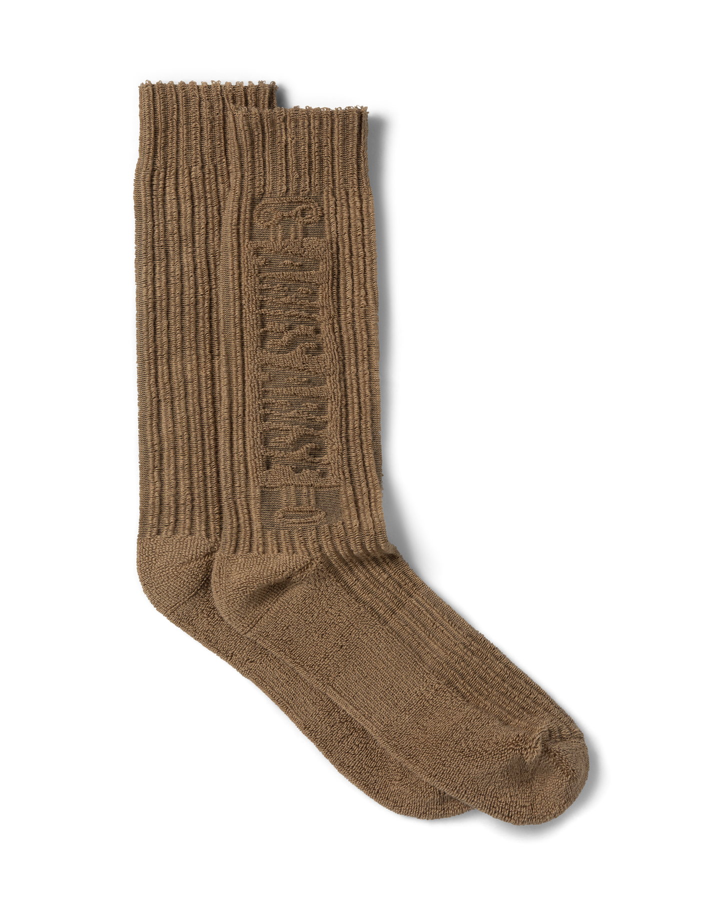 Aries Towelling Column Sock Caramel