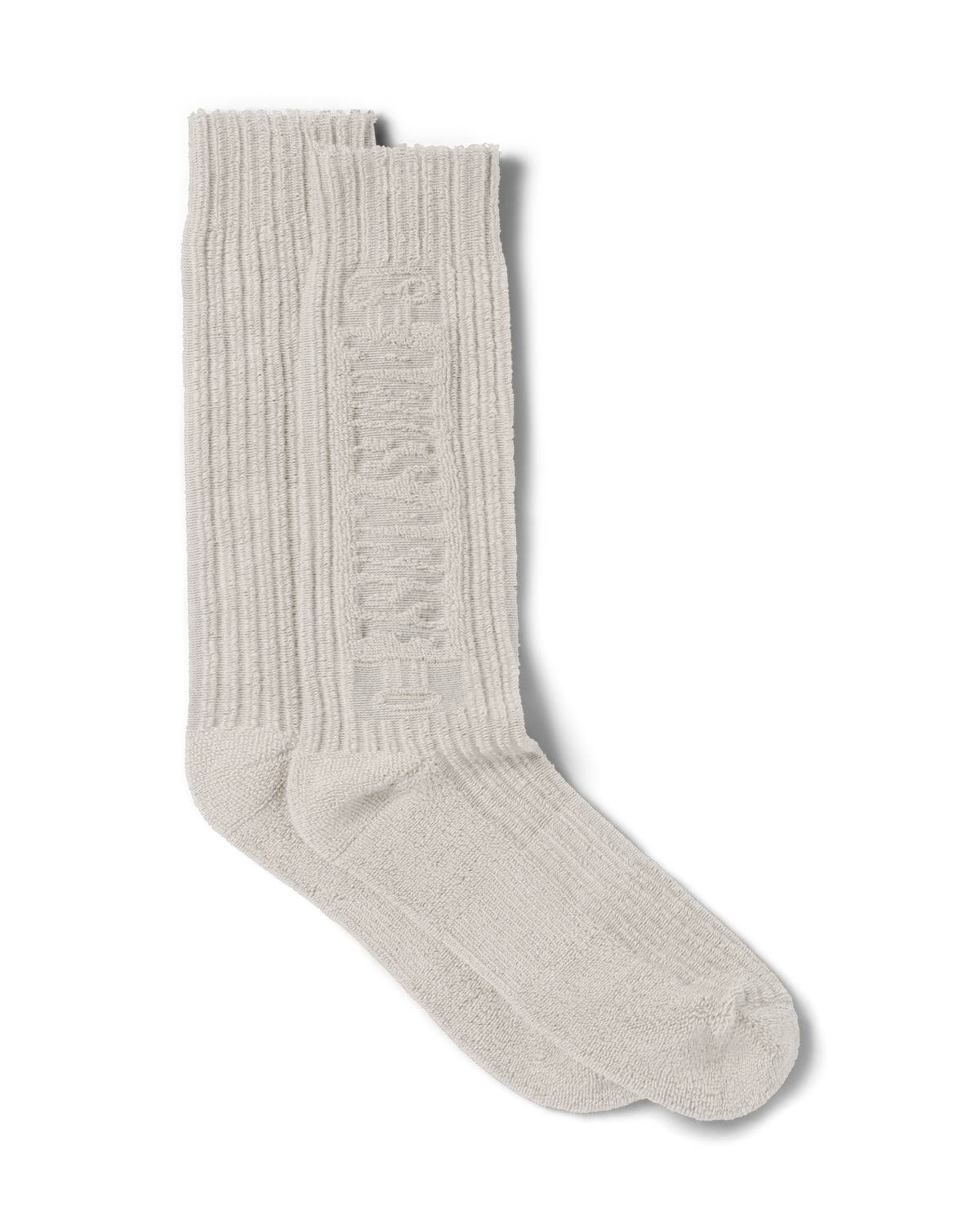 Aries Towelling Column Sock Ivory