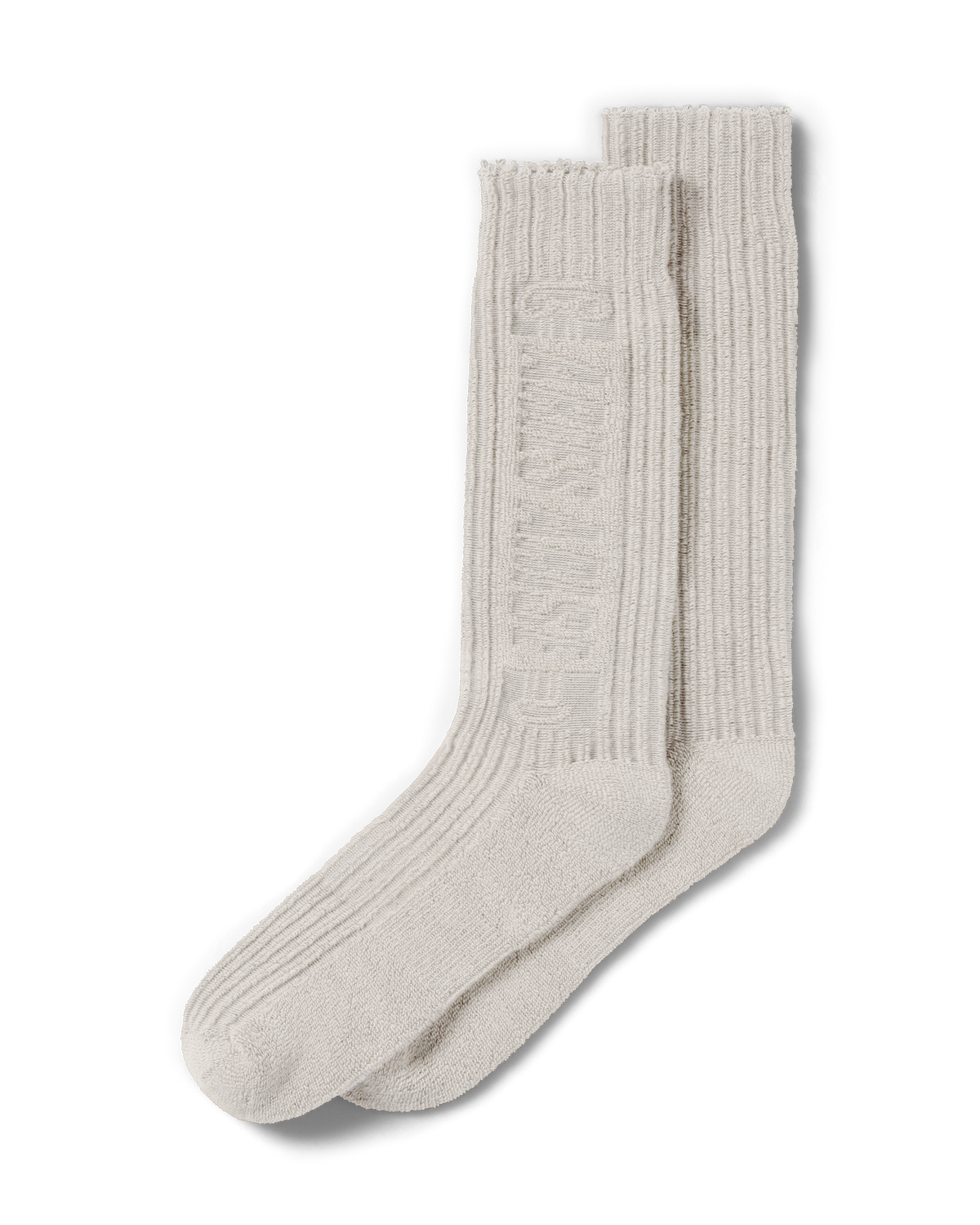 Aries Towelling Column Sock Ivory