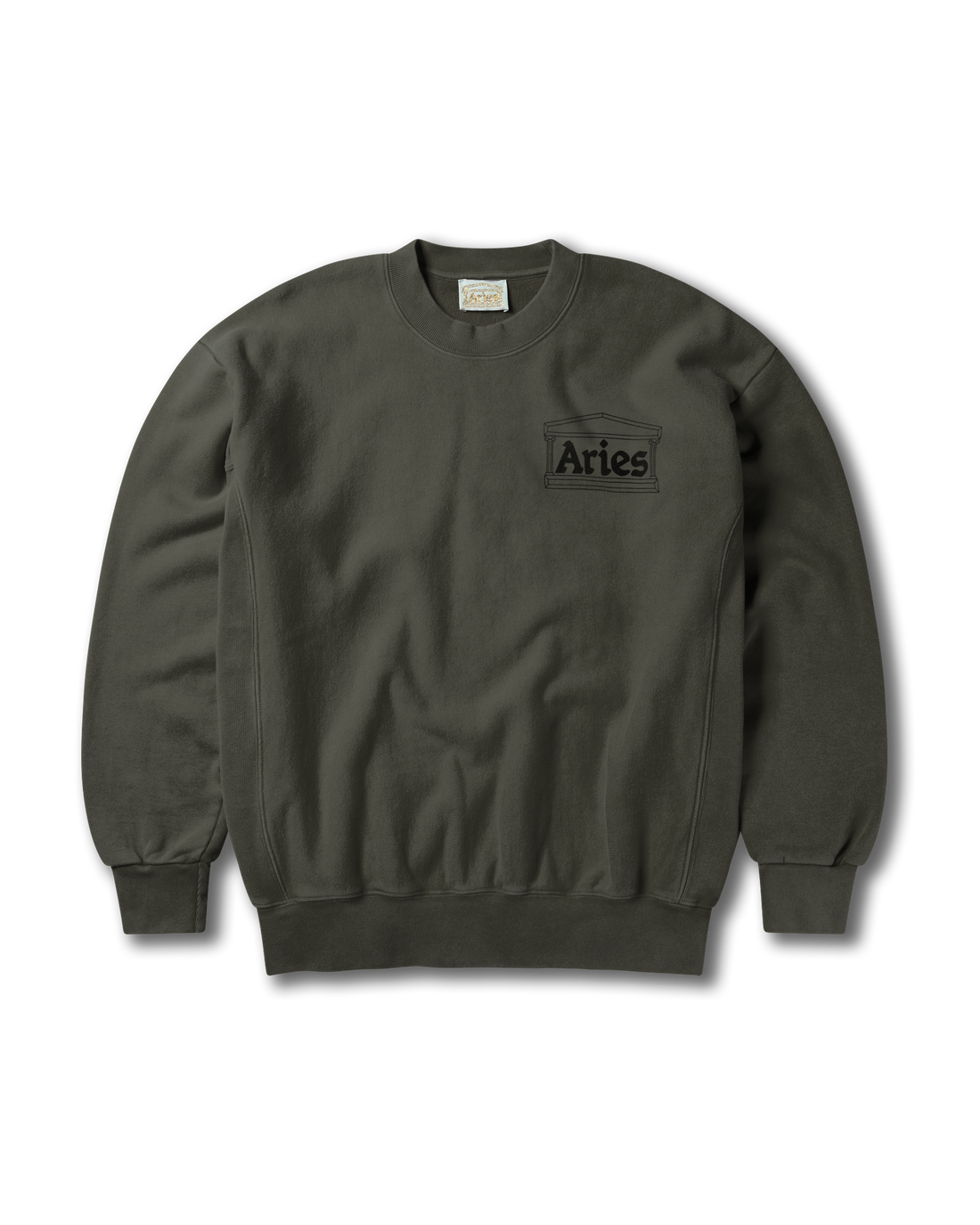 Aries Aged Premium Temple Sweatshirt Olive