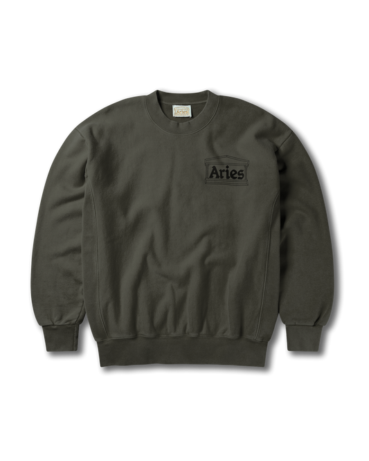 Aries Aged Premium Temple Sweatshirt Olive