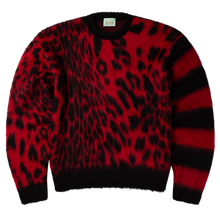 Load image into Gallery viewer, Aries Brushed Leopard Sweater Red
