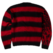 Load image into Gallery viewer, Aries Brushed Leopard Sweater Red
