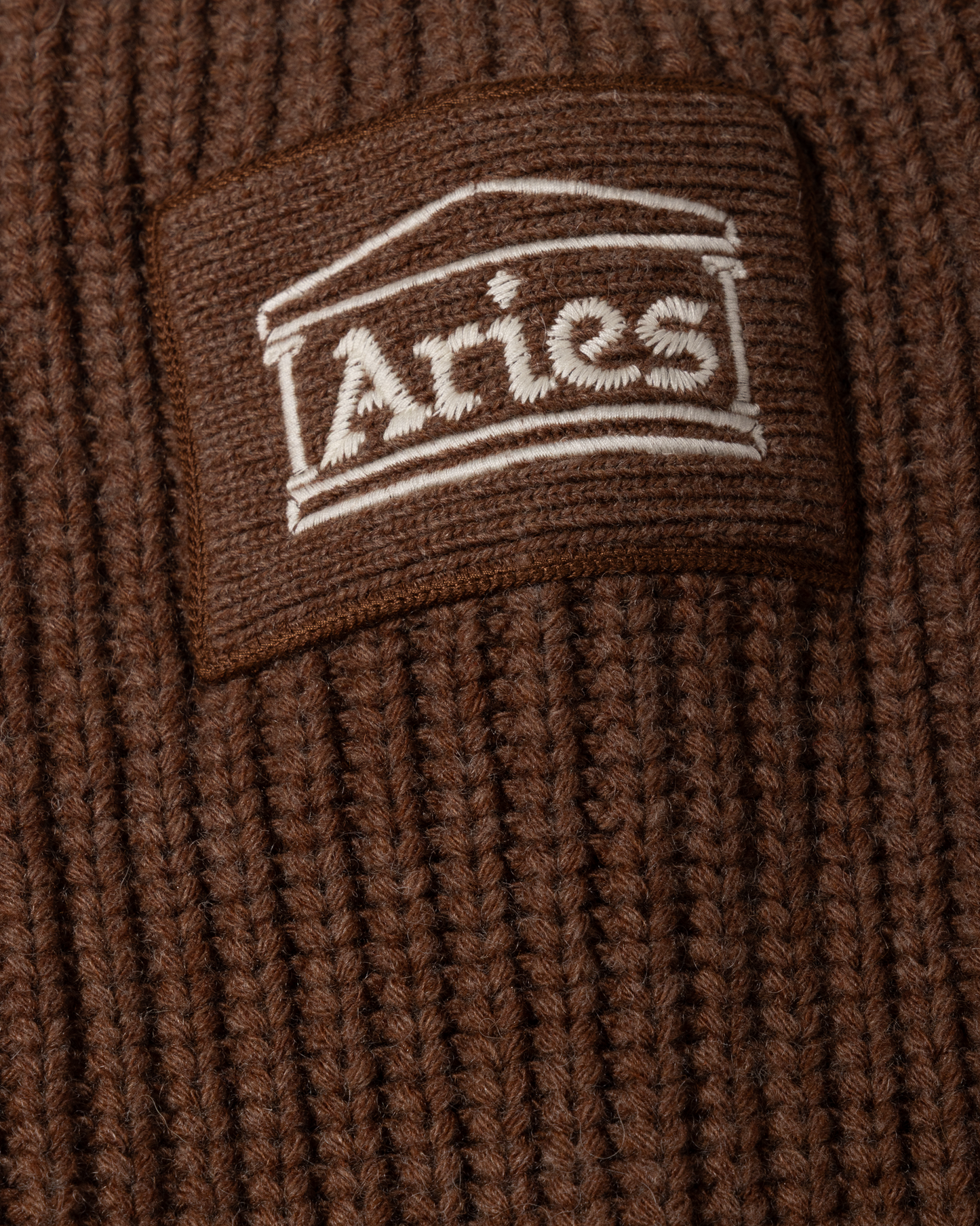 Aries Chunky Knit Classic Jumper Brown