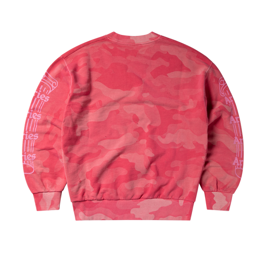 Aries Aged Column Camo Sweat Pink