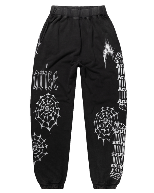 Aries Aged Overlord Sweatpants Black