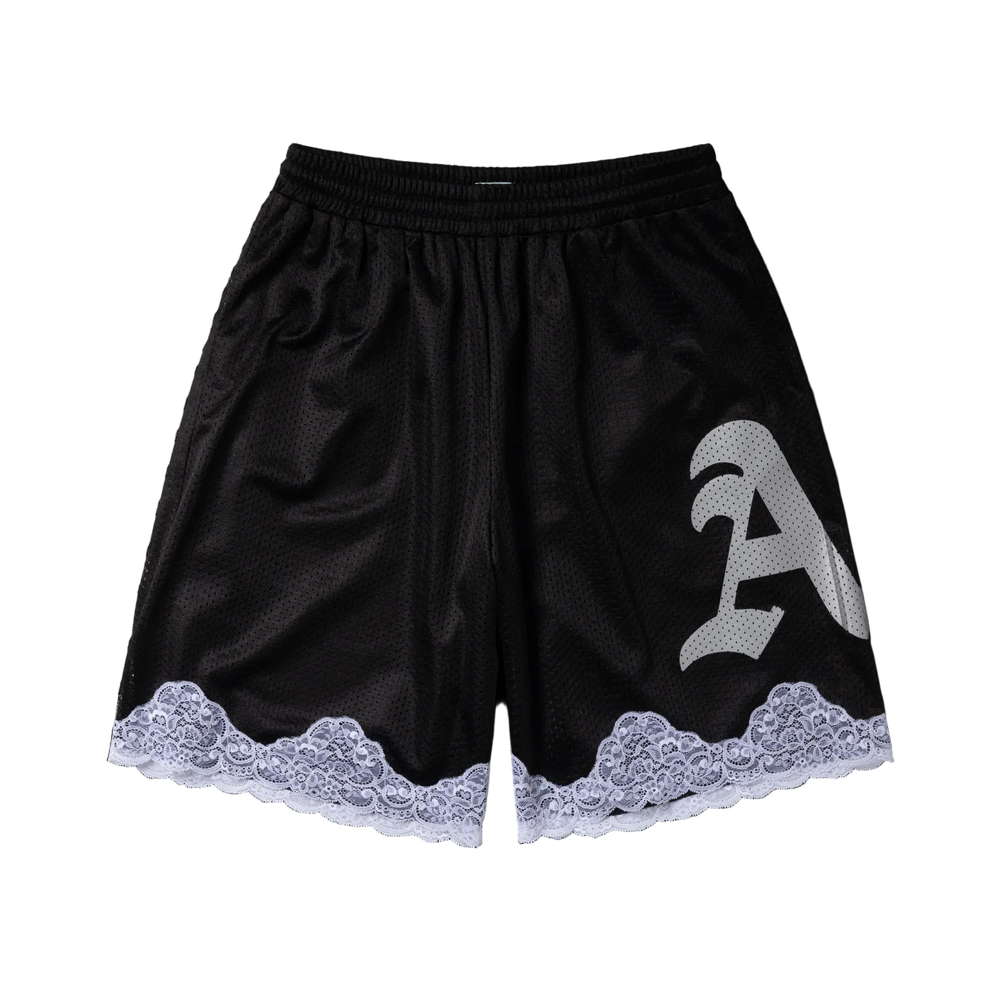 Aries Gothic Lace Airtex Shorts