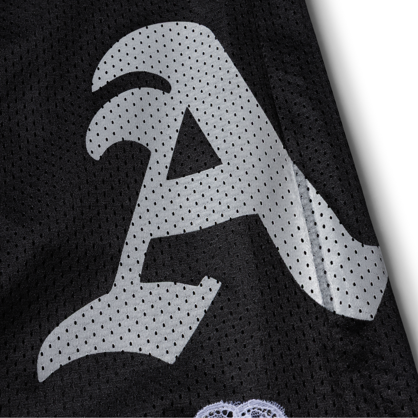 Aries Gothic Lace Airtex Shorts