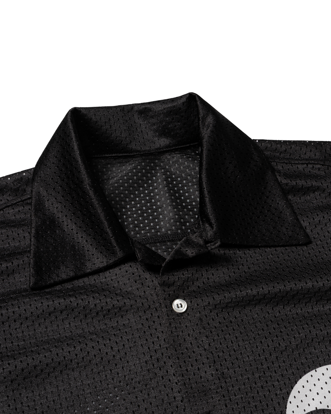 Aries Gothic Lace Airtex Hawaiian Shirt Black