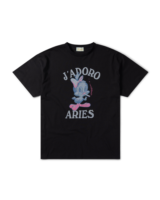 Aries J'adoro Weedie Pie SS Tee Black