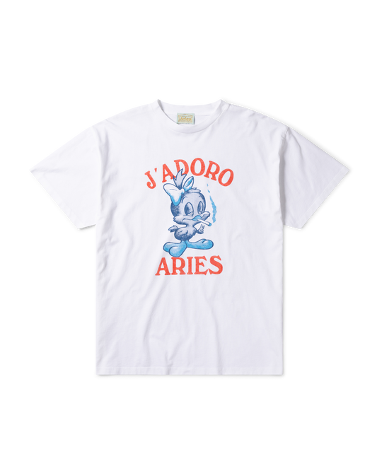Aries J'adoro Weedie Pie SS Tee White