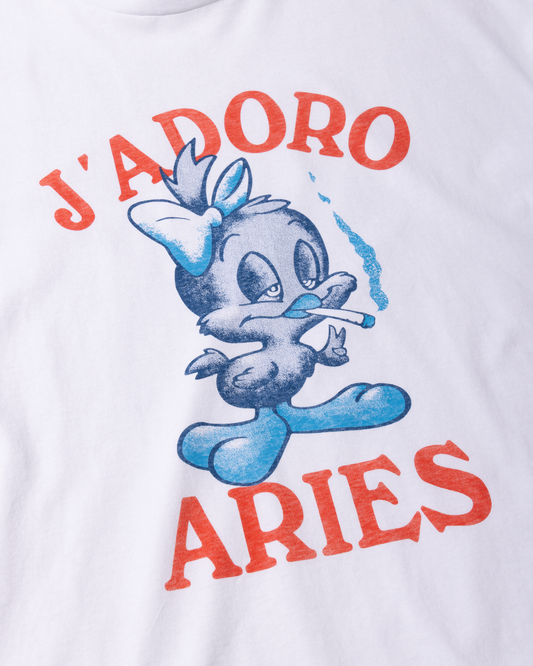 Aries J'adoro Weedie Pie SS Tee White