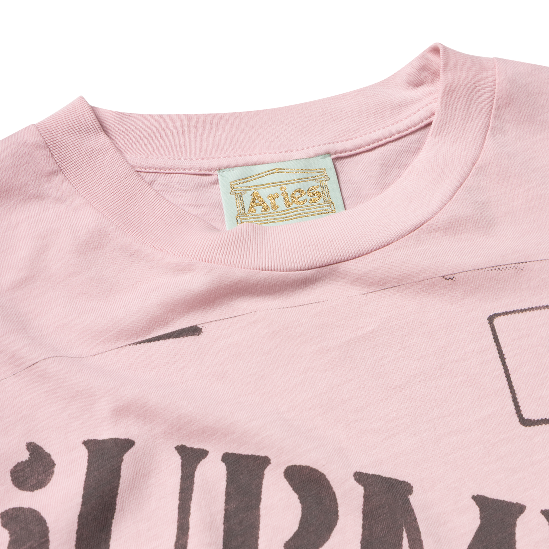 Aries Submit ss tee Pink