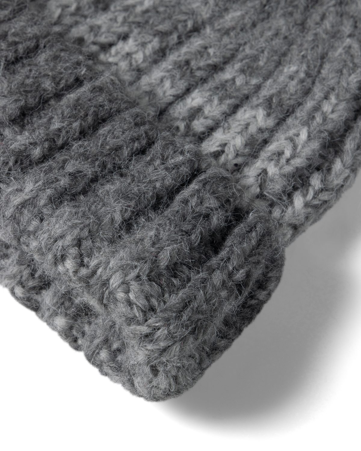 Aries Space Dye Rib Knit Beanie Grey