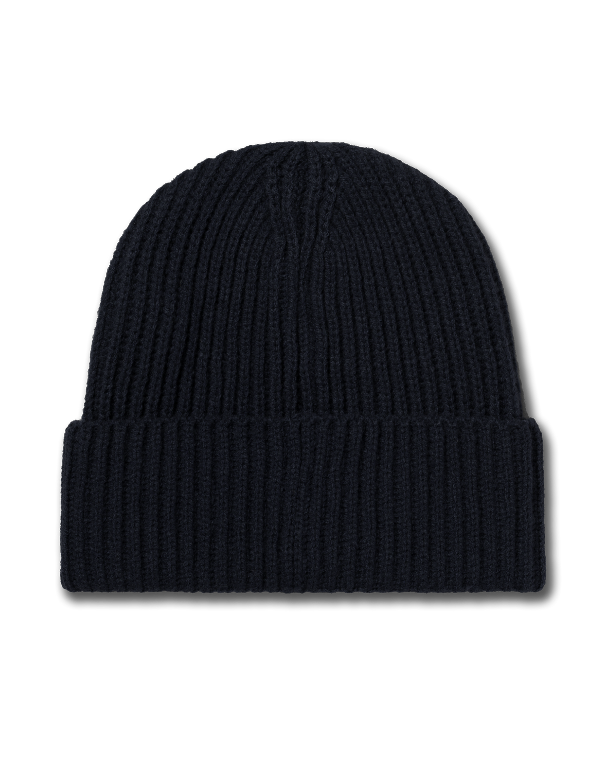 Aries Temple Patch Rib Knit Beanie Black