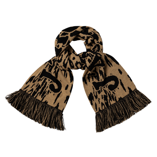 Aries J'adoro Aries Leopard Scarf Scarf Beige