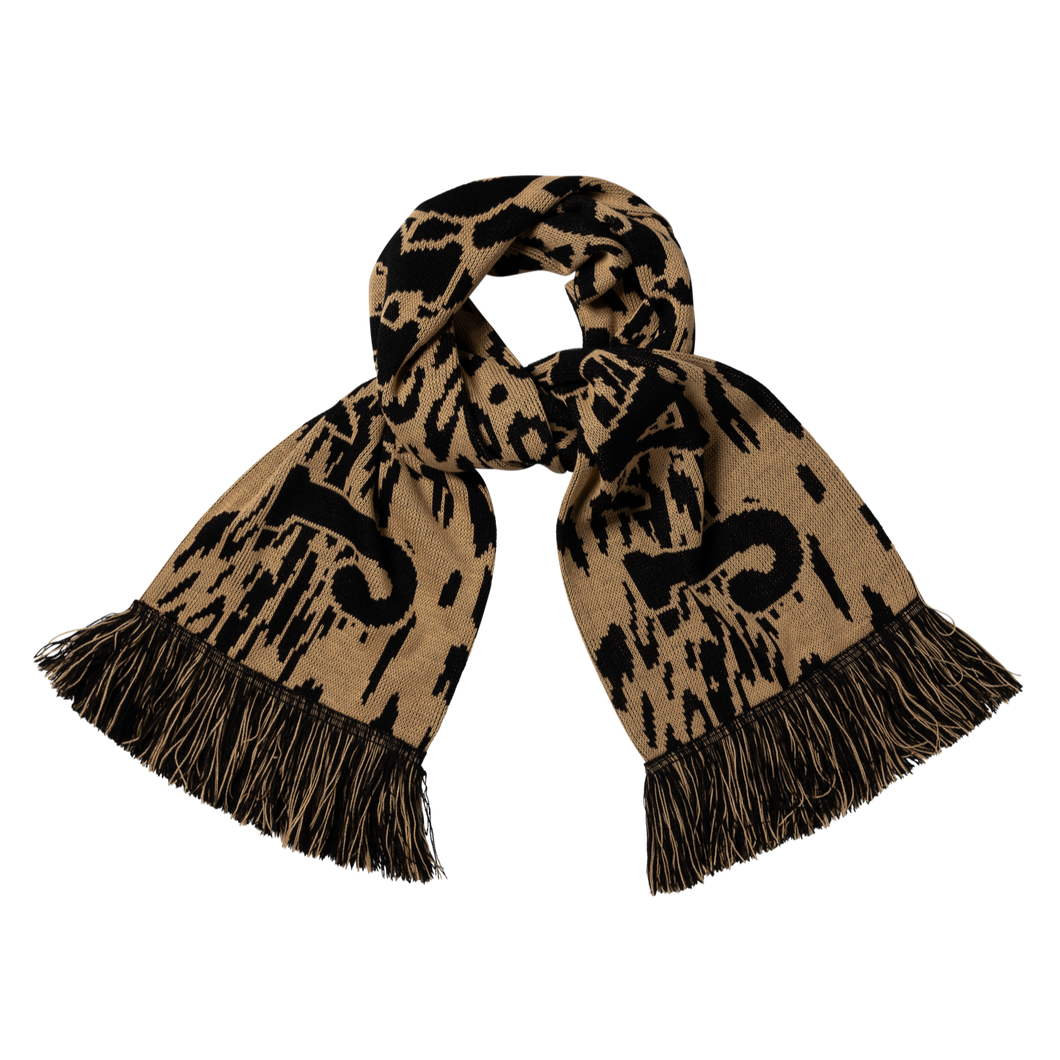 Aries J'adoro Aries Leopard Scarf Scarf Beige