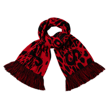 Load image into Gallery viewer, Aries J&#39;adoro Aries Leopard Scarf Scarf Red
