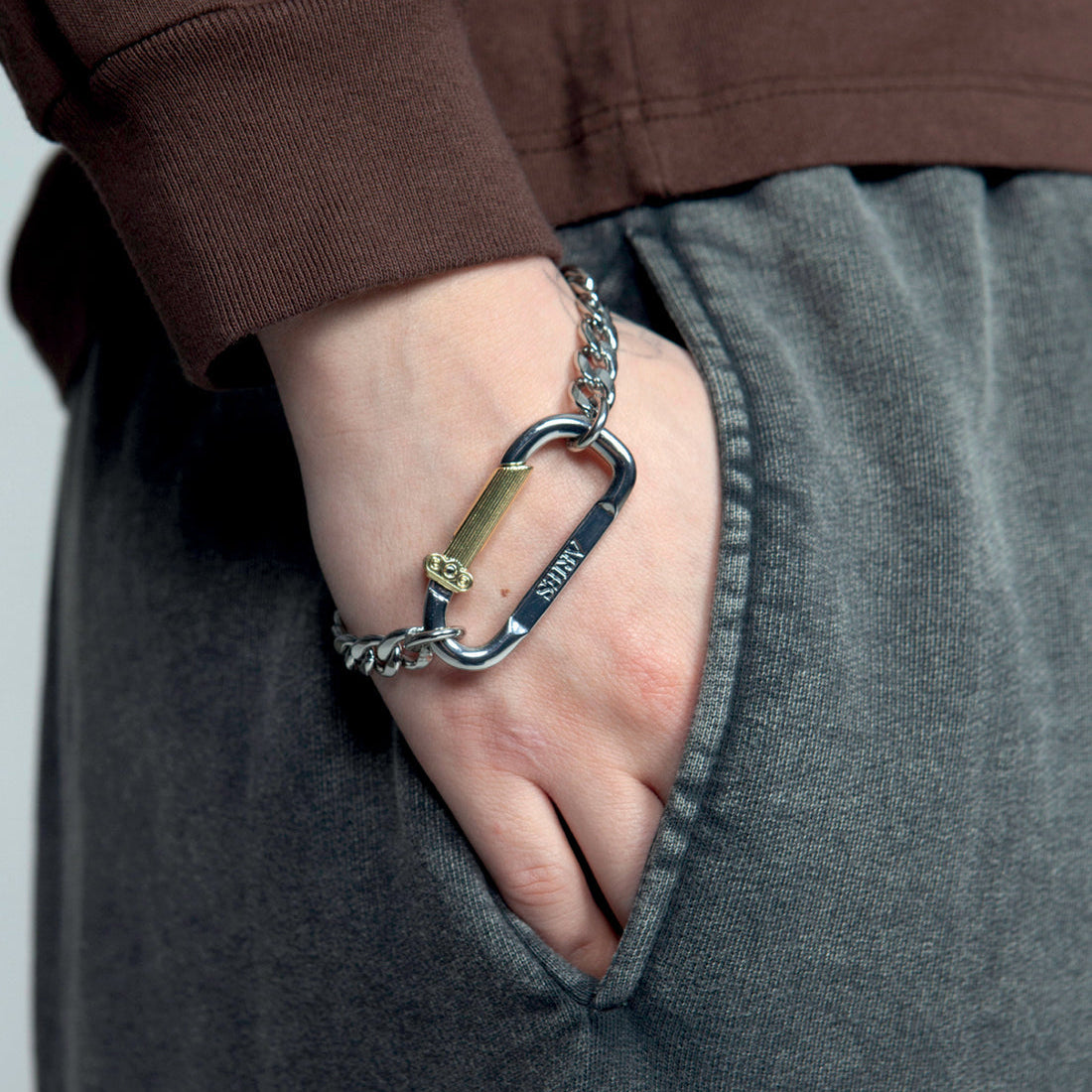 Aries Mini Carabiner Chain Bracelet