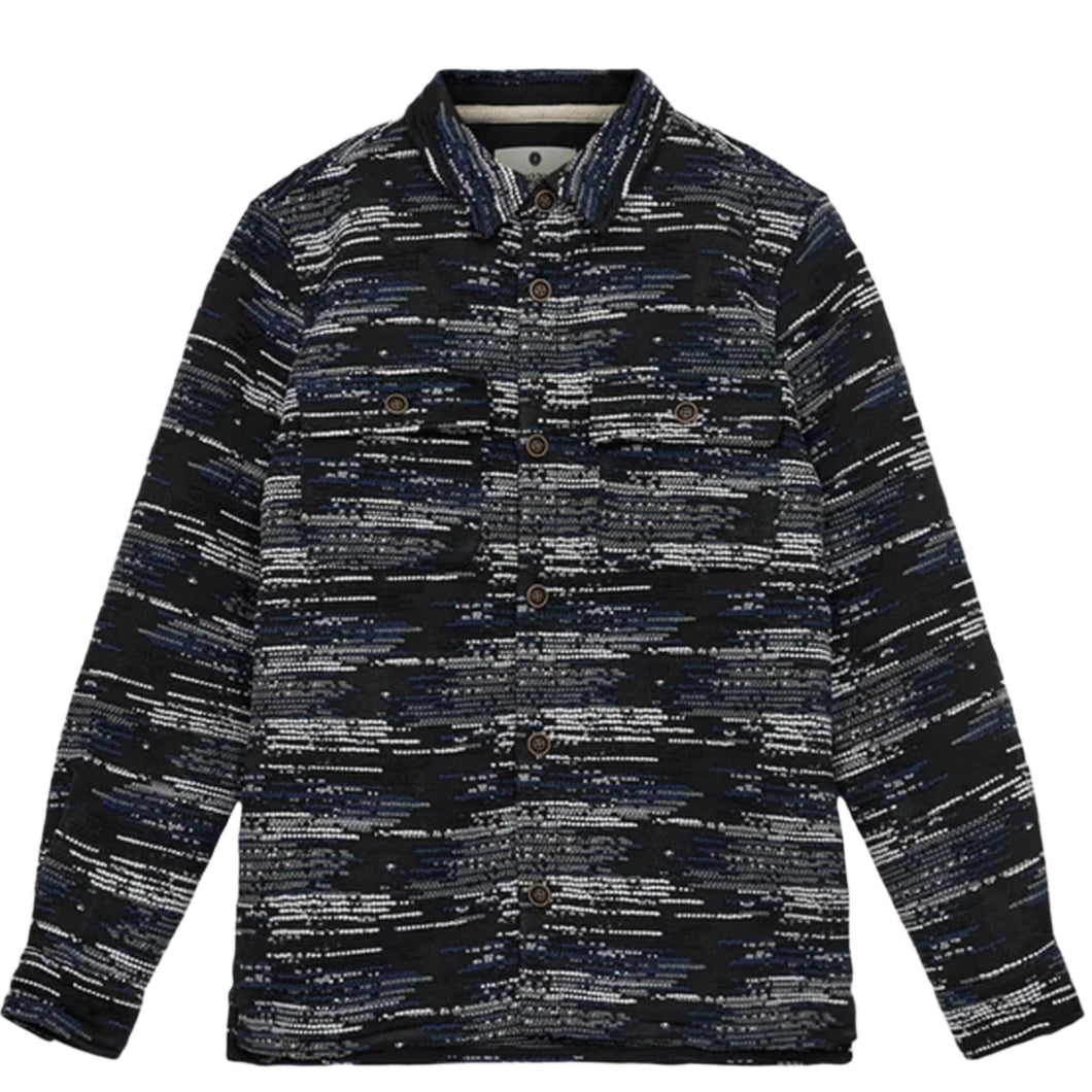 Anerkjendt Akoscar Jacquard Overshirt Sky Captain