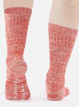 Load image into Gallery viewer, Universal Works Slub Knit Slub Sock Red
