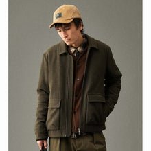 Load image into Gallery viewer, Anerkjendt Akbruce Wool Jacket Forest Night
