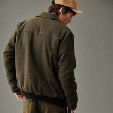 Load image into Gallery viewer, Anerkjendt Akbruce Wool Jacket Forest Night
