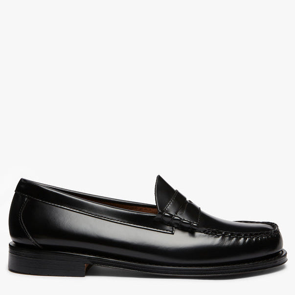 GH BASS Weejuns Larson Penny Loafers Black Leather