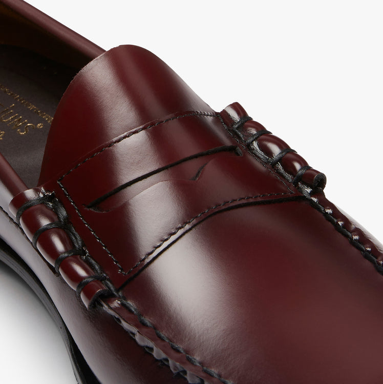 GH BASS Weejuns Larson Penny Loafers Wine Leather