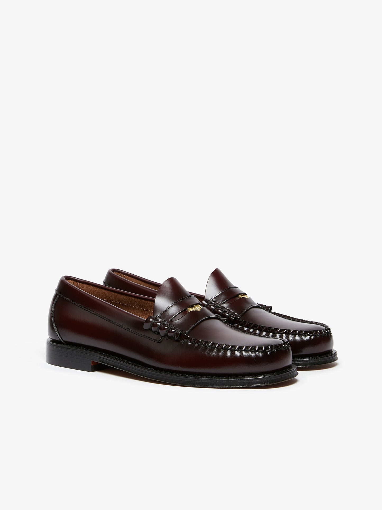 GH BASS Weejuns Anniversary Larson Penny Loafers Wine Leather