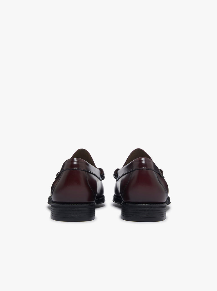 GH BASS Easy Weejuns Larson Flag Penny Loafers Wine Leather