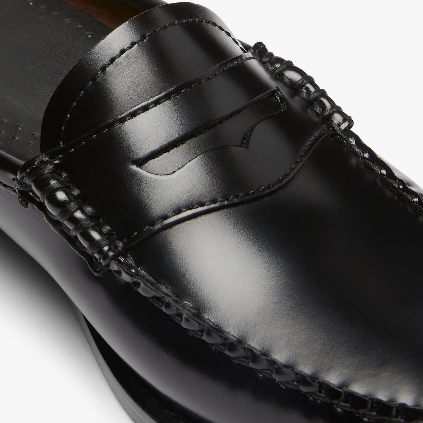 G.H.Bass Weejuns Penny Slides Black Leather