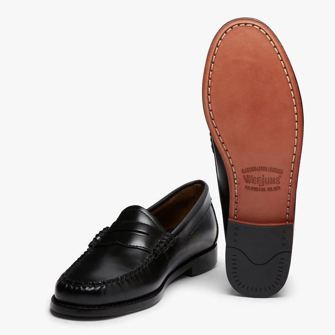 G.H.Bass Weejuns Penny Loafers Black Leather