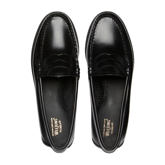 G.H.Bass Weejuns Penny Loafers Black Leather