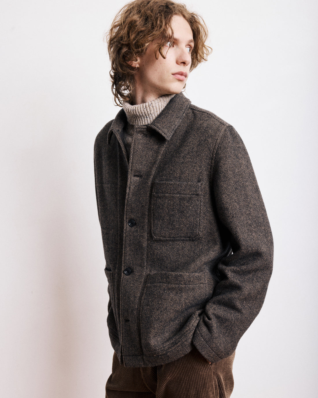 Hartford Jamison Woven Jacket Brown