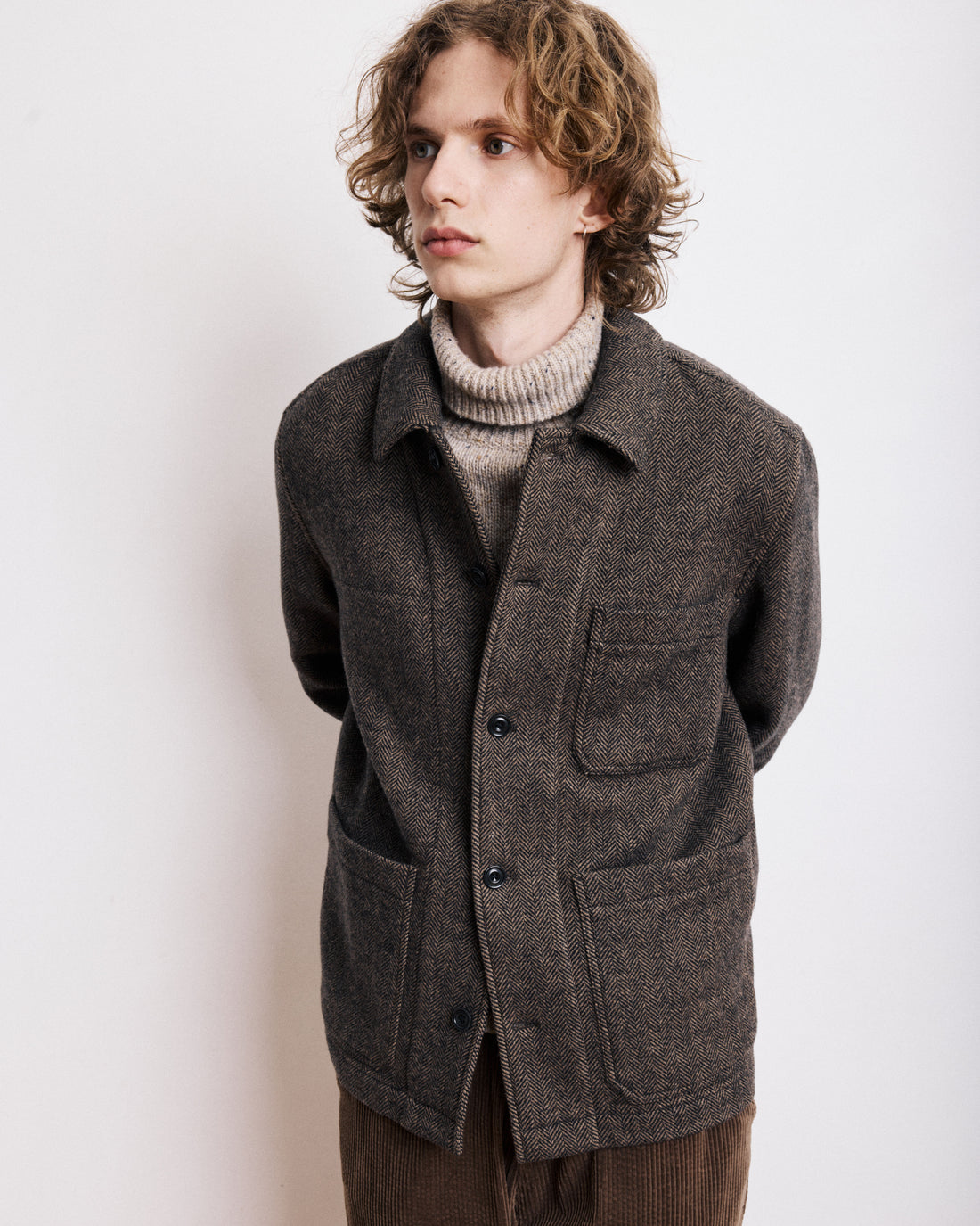 Hartford Jamison Woven Jacket Brown