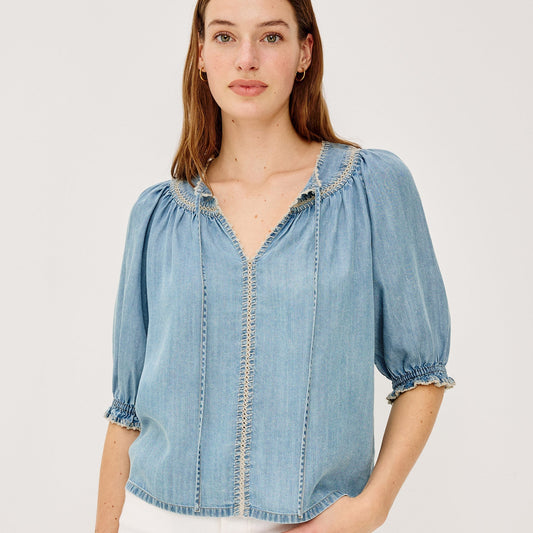 Rails Belina Top Washed Blue