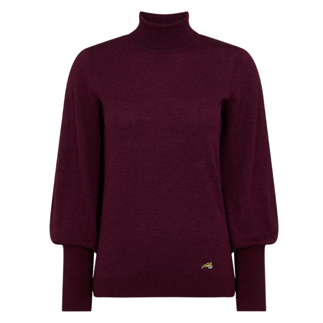 Bella Freud Puff Sleeve Jumper Plum