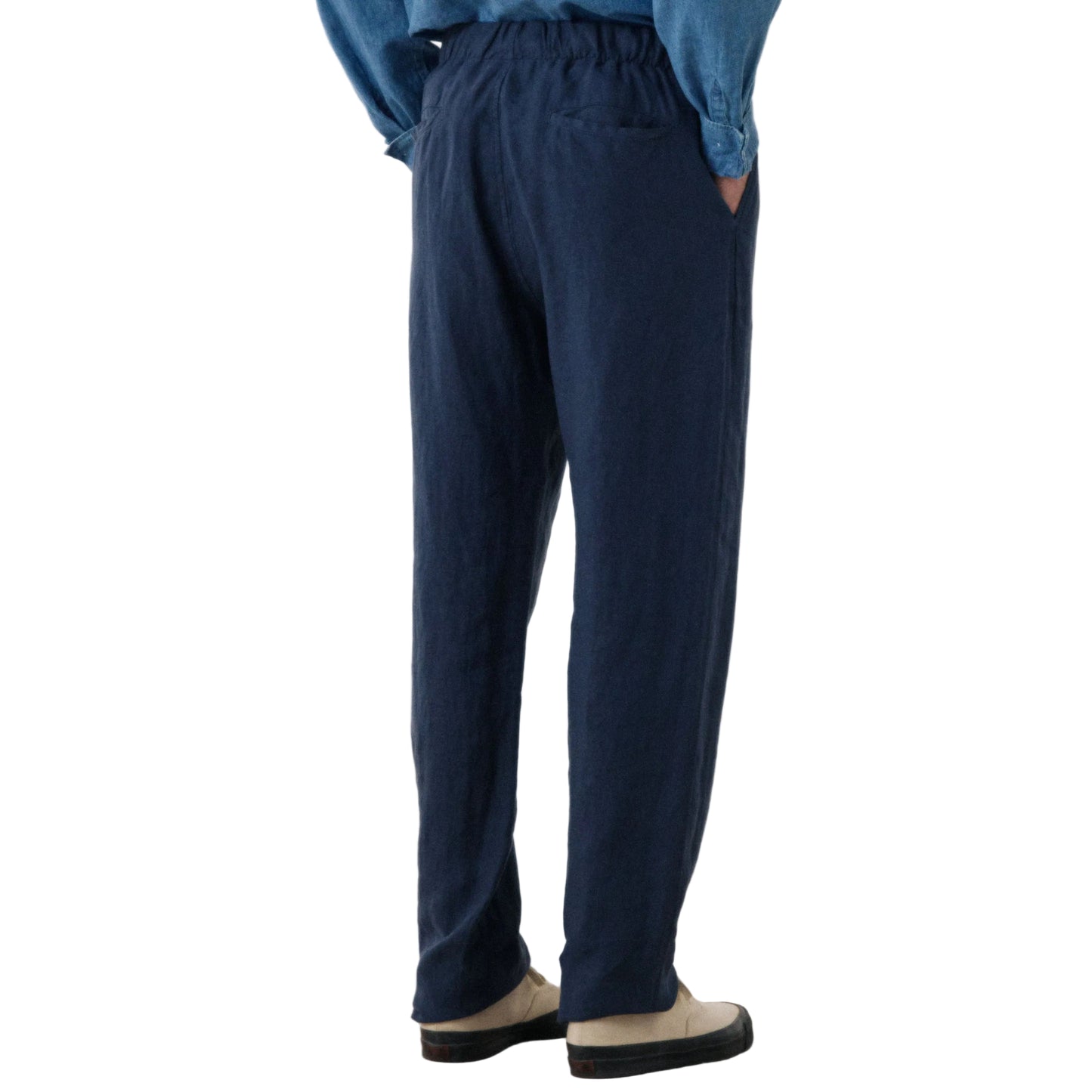 Hartford Woven Joggy Pants Navy Blue