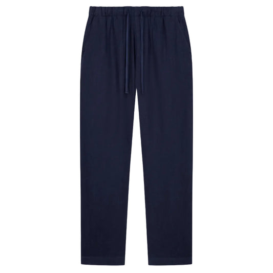 Hartford Woven Joggy Pants Navy Blue
