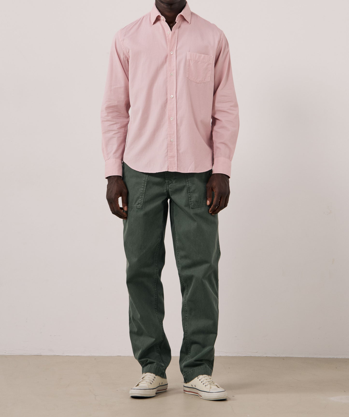 Hartford Woven Paul Pat Shirt Old Pink