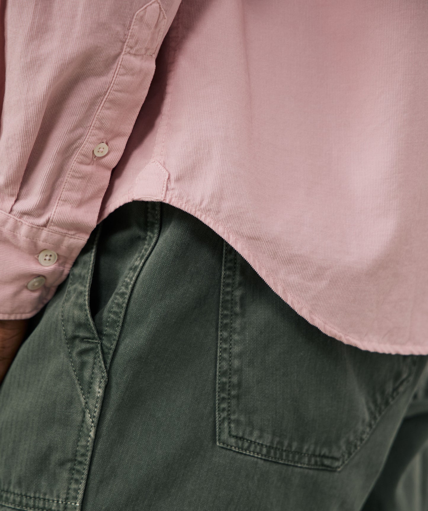 Hartford Woven Paul Pat Shirt Old Pink