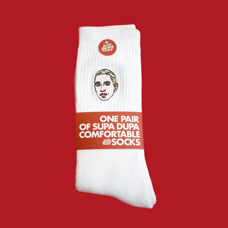 Supa Dupa Eminem Socks White