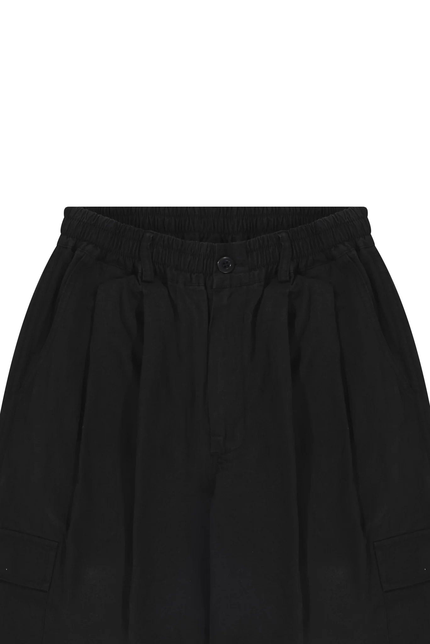 Kappy Cotton Cargo Pants Black